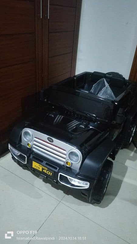 kid's electric rechargeable Jeep for sale. 1