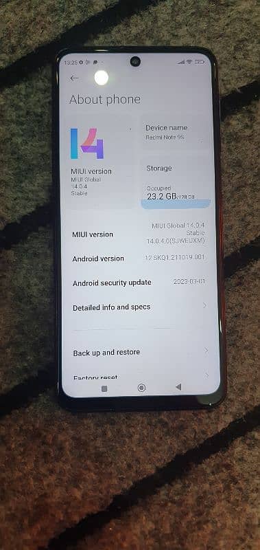 Redmi Note 9s 6gb 128gb  exchange only iphone Fingerprint+ face lock 1