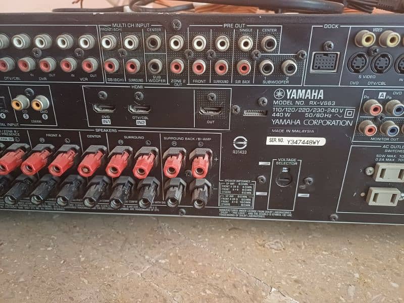 YAMAHA AMPLIFIER Model no :RX-V663 0