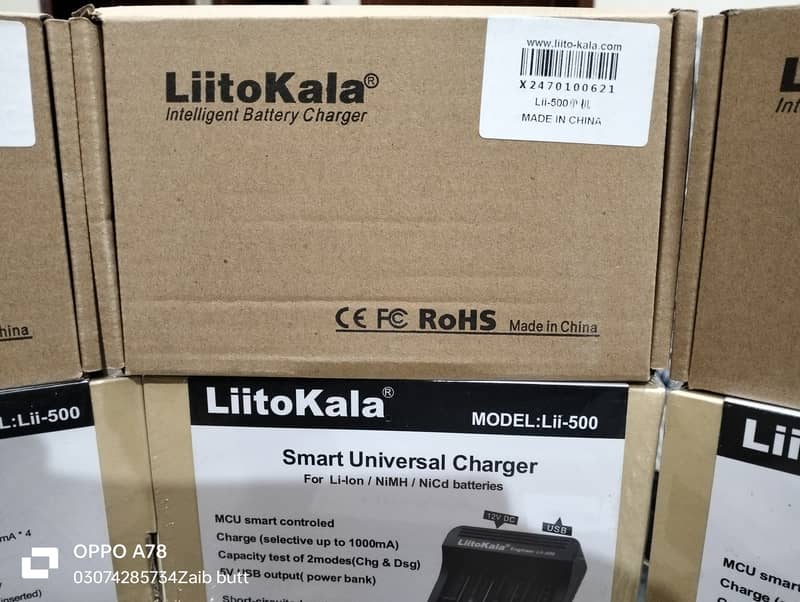 Universal charger LiitoKala Lii500 3