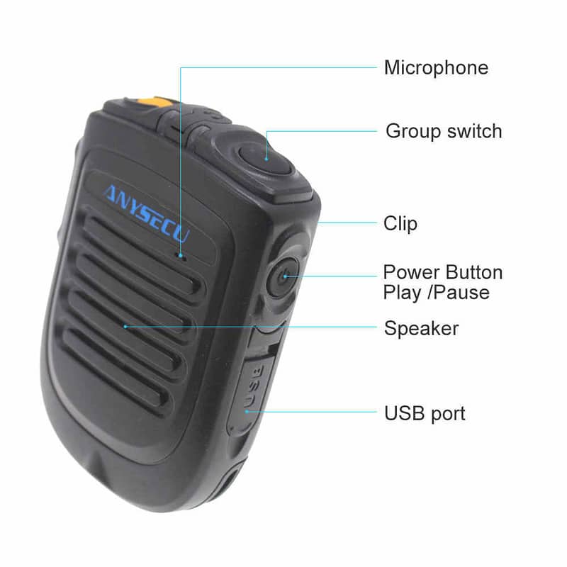 Licence free Zello Mobil sim Walkie talkie Ptt Bluetooth Wireless B01 3