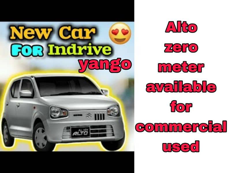 alto zero metter car available for rent in,drive ,yango ,office used 0