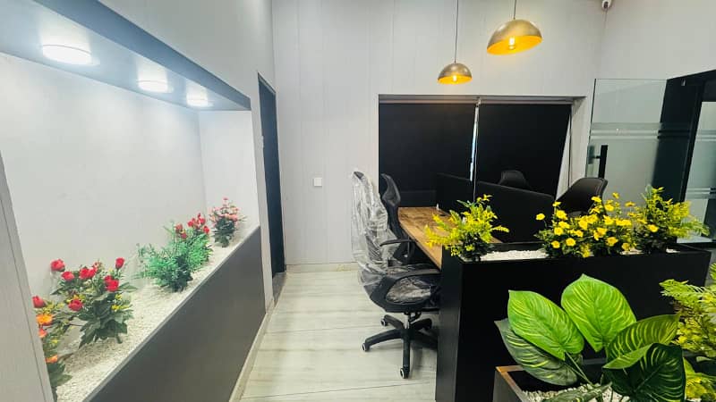 2500 SFT Brand New Well Furnished Office By Designer Reasonable Rent Available Main Boulevard Gulberg 1