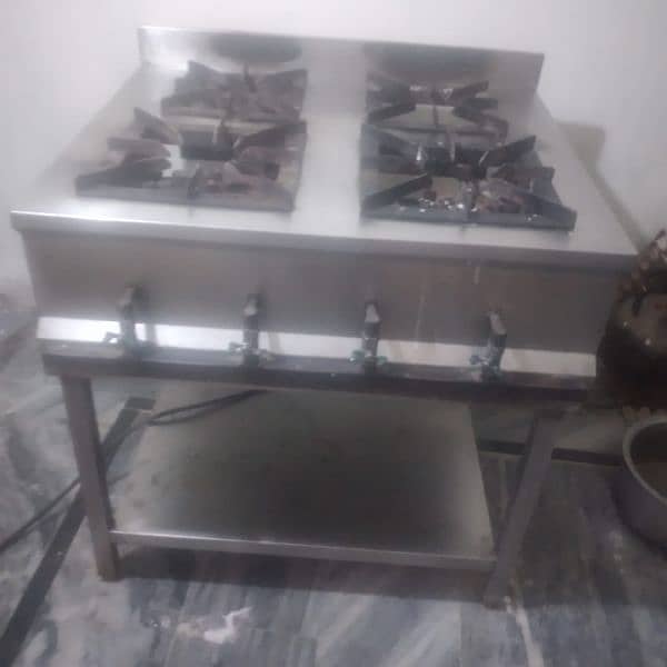 Commercial stove 4 burners 1