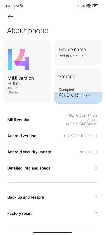 Redmi Note 10 / 6 GB, 128 GB All Ok / 5000 Mah Long Battery 5