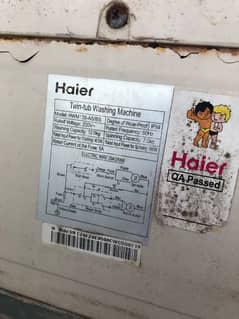 Haier Model HWM 120-AS/BS