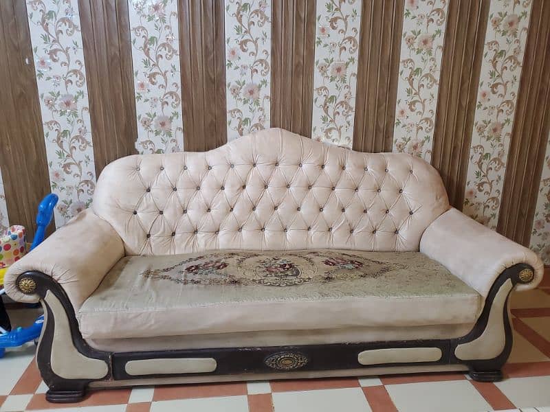 7 seater sofa set good condition 0