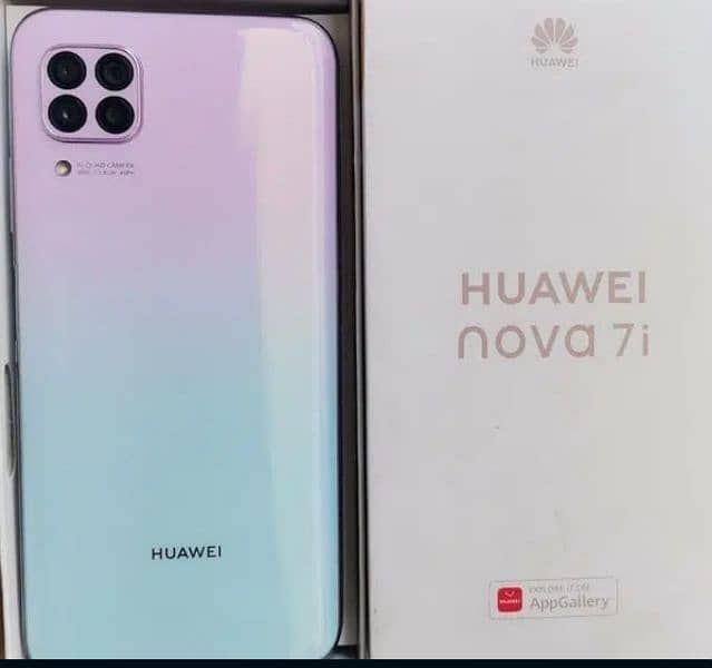 Huawei nova 7i mobile 10/10 condition with box and original charger 0