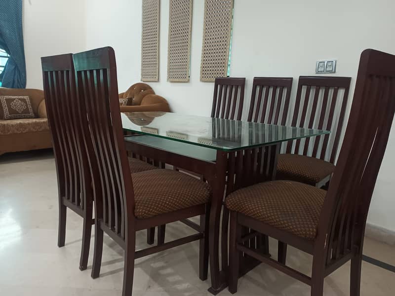 6 Seater Sofa | Table Set (2-1) | 6x1 Dining Table Chair | 1 TV Rack 5