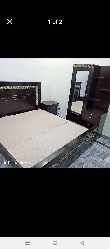 King Size Bed with Side Tables/Dressing 8