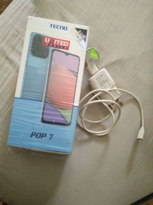 Tecno Pop 7 ( with free daimond mark cover ) 3