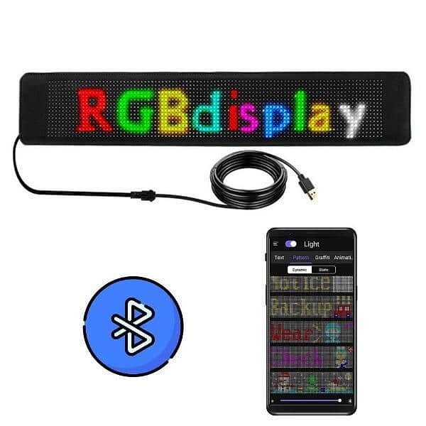 Bluetooth Controllable Car Lights LCD-Large 2