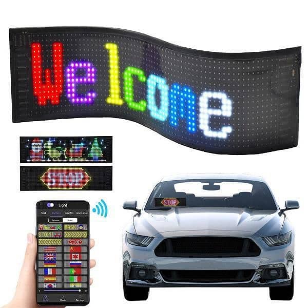 Bluetooth Controllable Car Lights LCD-Large 5