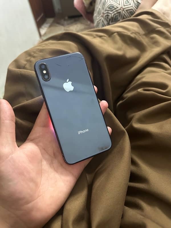 Iphone X non pta back crack 1