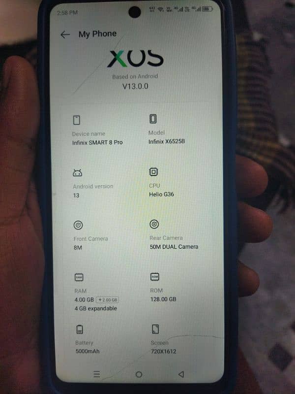 Infinix smart 8 pro 4/gb 128gb 8