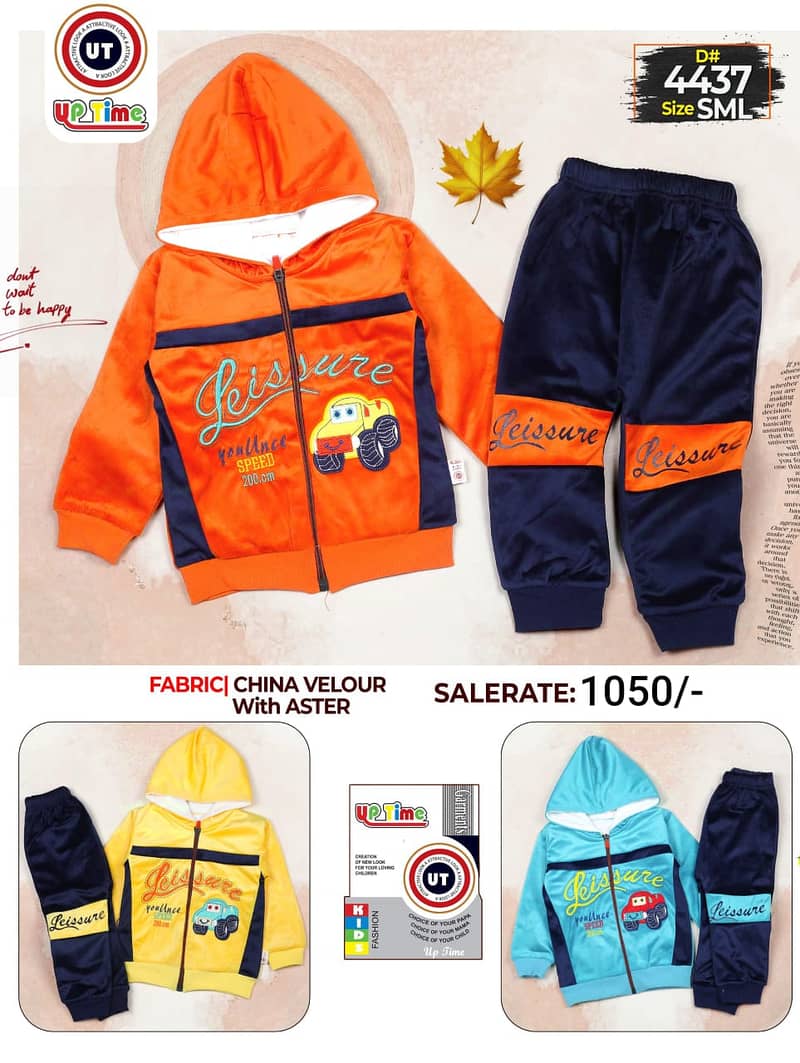 Kids Winter Collection/2 Pc/Kids Cloths/3 Pc Winter Suits on Wholesale 6