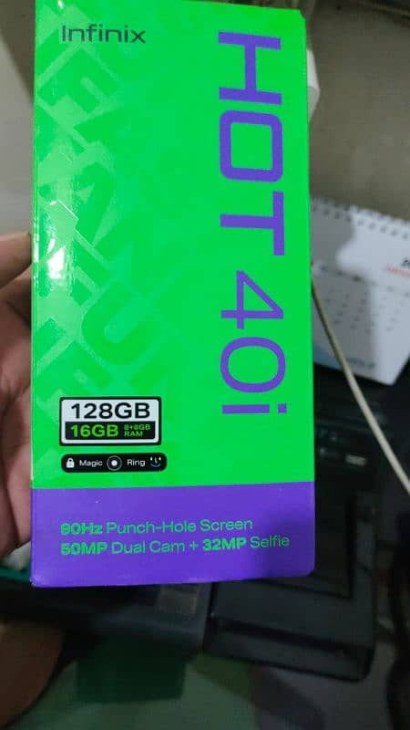 Infinix Hot 40i 10/10 condition some month use in warrty 2