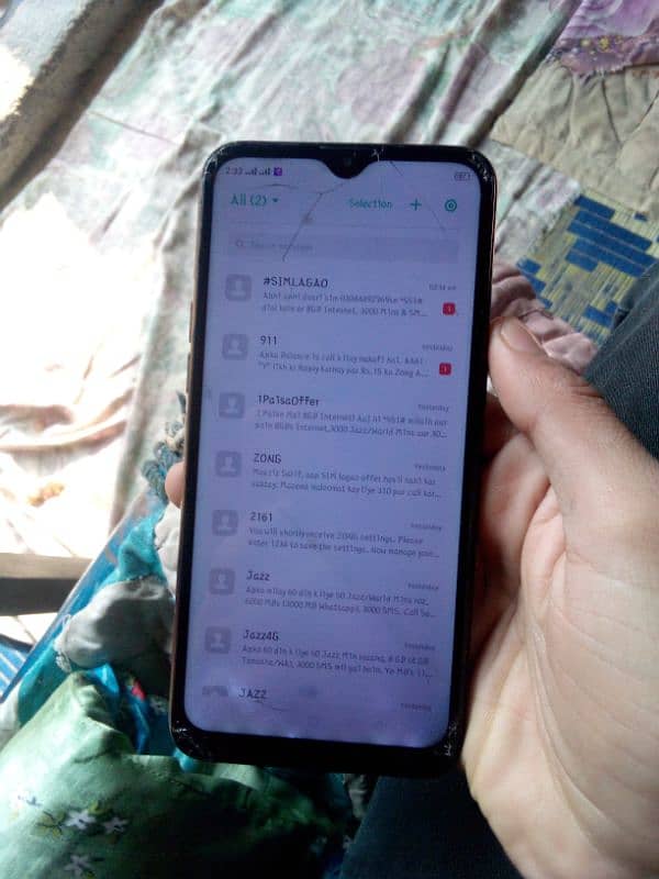 Oppo a1k 2/32 glass broken 4