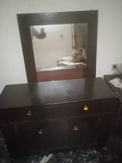 Bed and dressing table