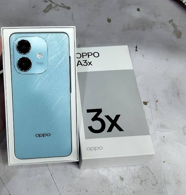 Oppo A3x 4GB,128GB Just box open 0