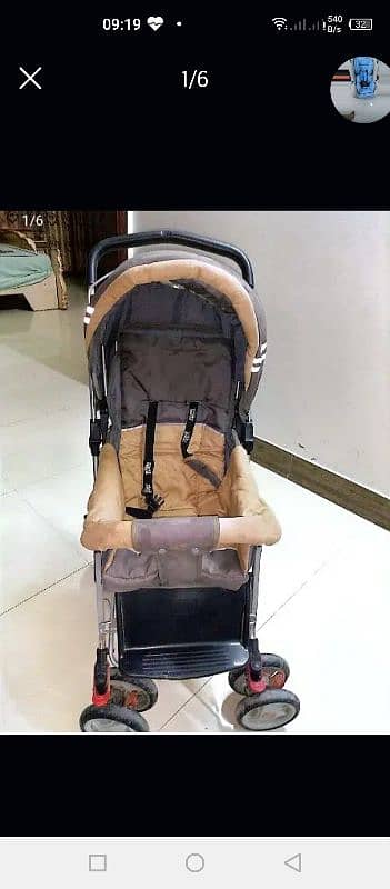 Title: "Like-New Baby Stroller & Cot Set – Bright Starts & Tinnies " 3