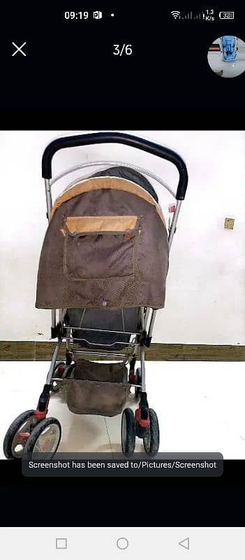 Title: "Like-New Baby Stroller & Cot Set – Bright Starts & Tinnies " 7