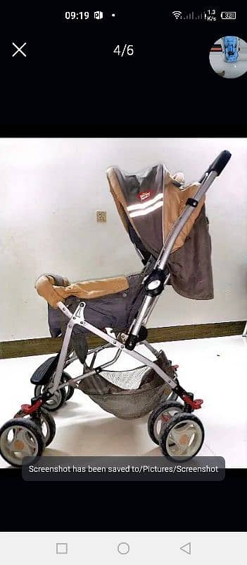 Title: "Like-New Baby Stroller & Cot Set – Bright Starts & Tinnies " 8