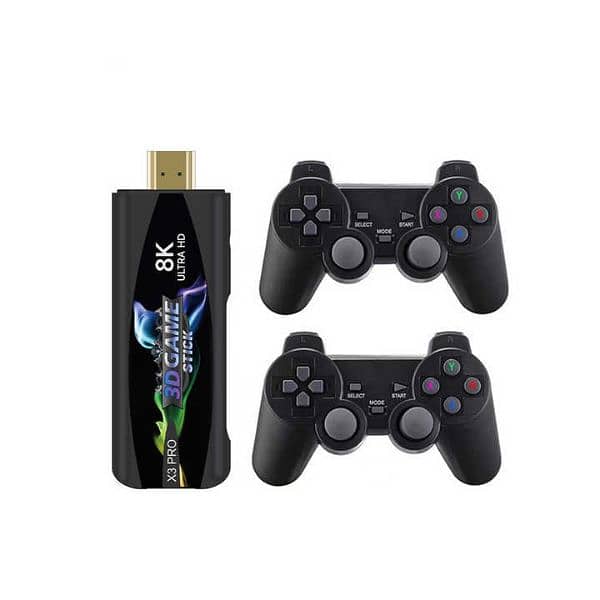 X3 PLUS GAME STICK GAMING + ANDROID With Double wireless controllers 1