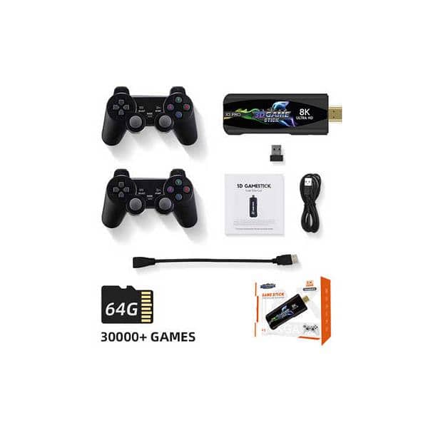 X3 PLUS GAME STICK GAMING + ANDROID With Double wireless controllers 2