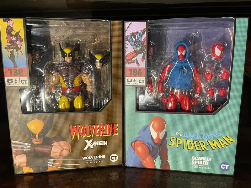 ct toys wolverine and scarlet spider man action figure 2