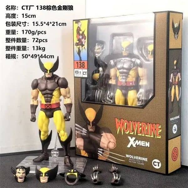 ct toys wolverine and scarlet spider man action figure 6