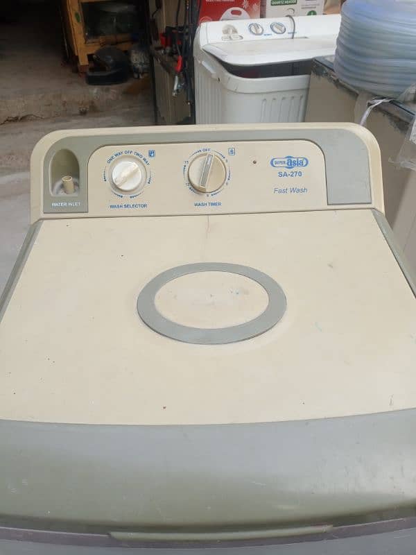 Super Asia washing machine and for sale new condition 1