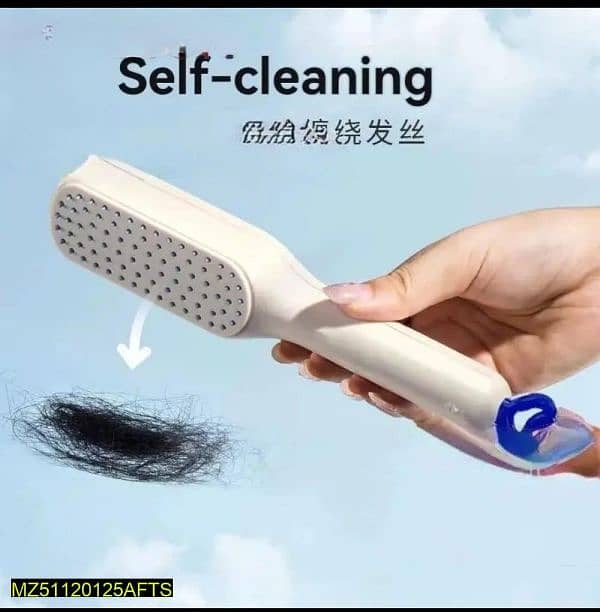 self cleaning hair brush 0