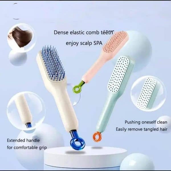 self cleaning hair brush 2