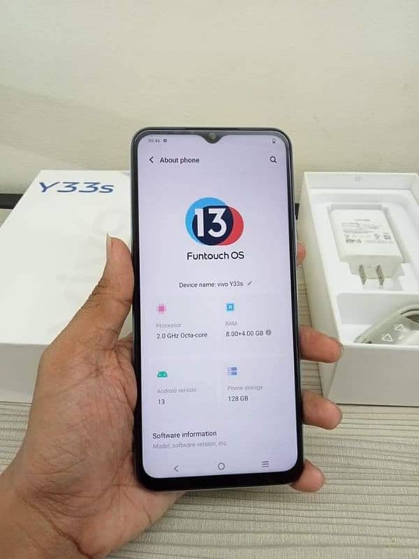 Vivo Y33s 8+4gb ram 5