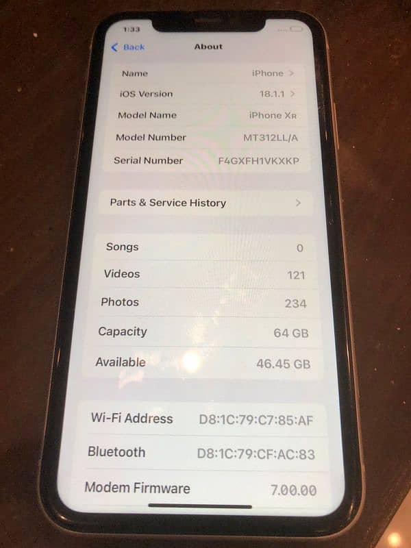 iPhone XR Factory Unlock Fresh 7