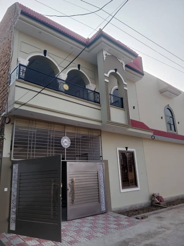 Al jannat town near Dewan wali Puli New brand Spanish 5 marly proper double story house for sale 2