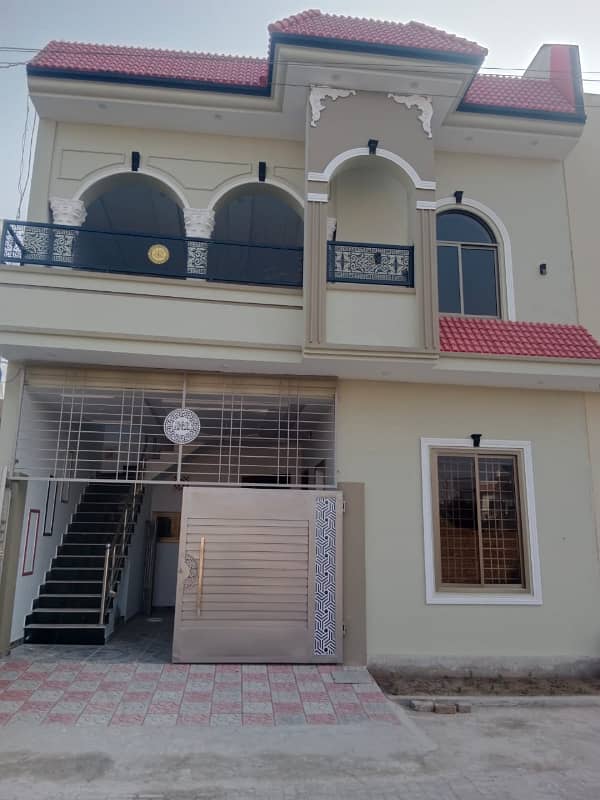 Al jannat town near Dewan wali Puli New brand Spanish 5 marly proper double story house for sale 3