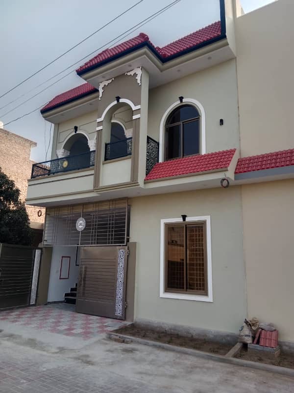 Al jannat town near Dewan wali Puli New brand Spanish 5 marly proper double story house for sale 10