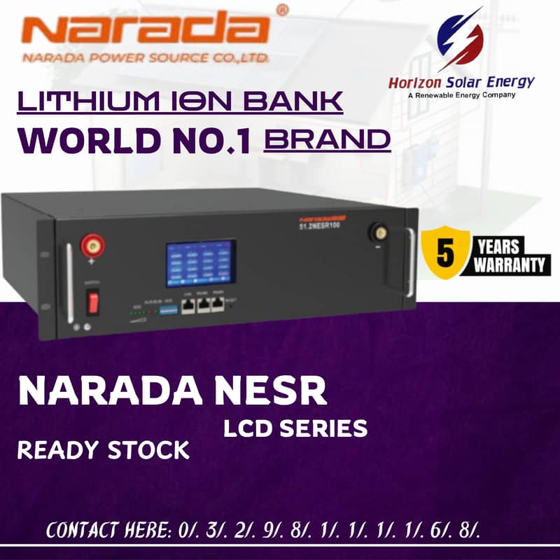 NARADA NESR LCD SERIES LITHIUM ION BATTERY -WITH 5 YEARS WARRANTY. 0