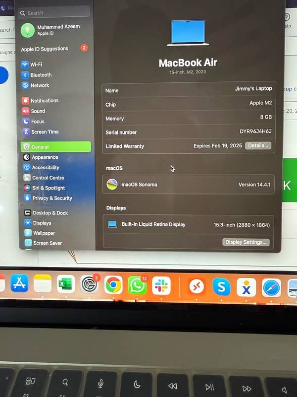 Mac Book Air m2 2024 15 inches new import this year 3