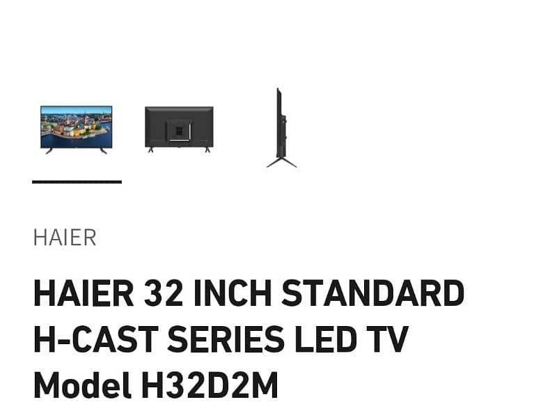 Haier 33 inches LCD miracast series  just like new 0