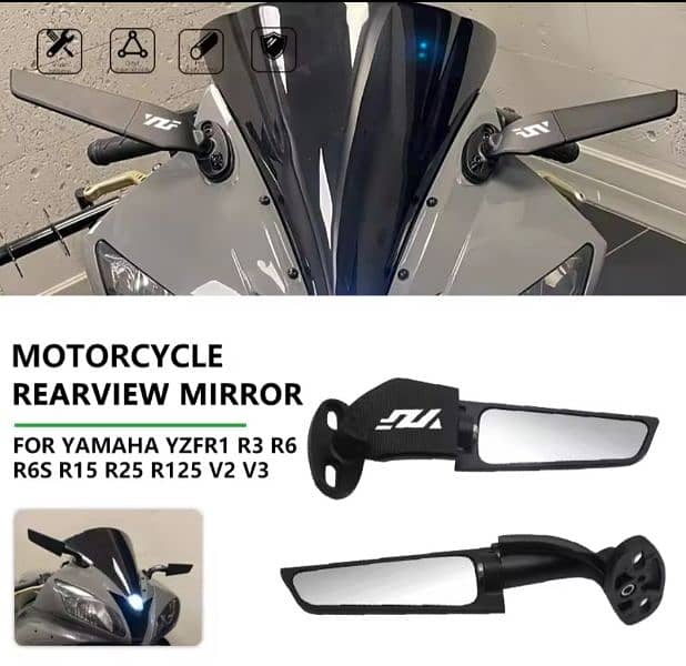 Yamaha R6 Stealth Mirrors For Sale 0