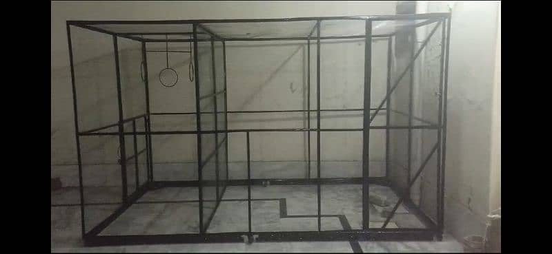 6feet*6feet*10feet huge cage with a partition for Parrots 0