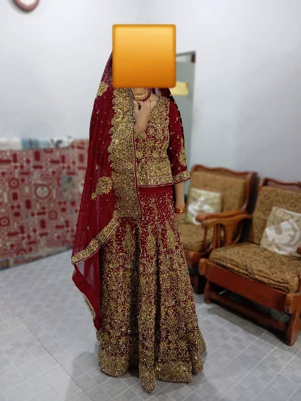 Stunning Maroon Red Bridal Dress for Sale! 1