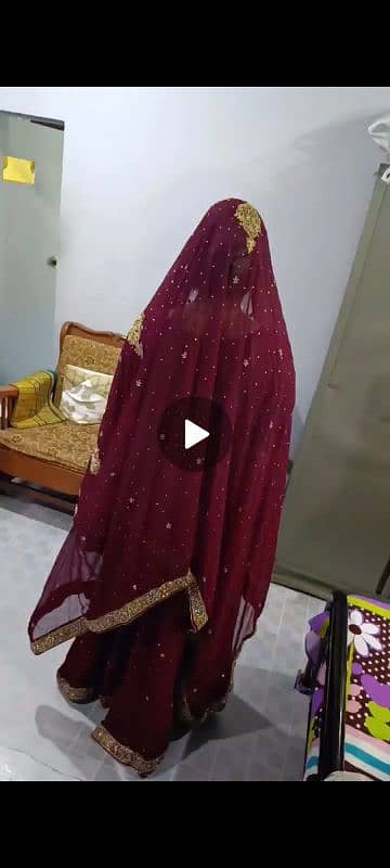 Stunning Maroon Red Bridal Dress for Sale! 3