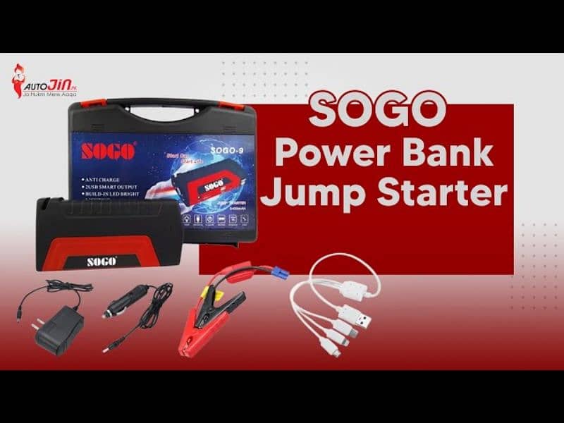 High Power Jump Starter Sogo-9 Power Bank 5400mAh Sogo Brand 0