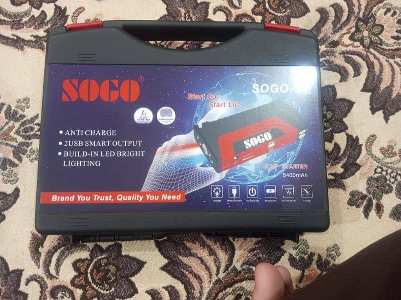 High Power Jump Starter Sogo-9 Power Bank 5400mAh Sogo Brand 4