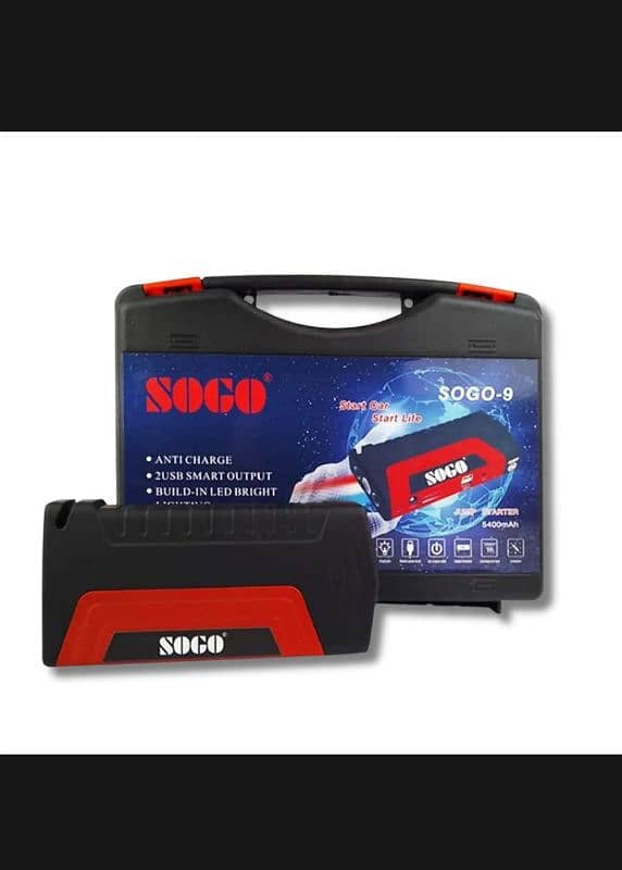 High Power Jump Starter Sogo-9 Power Bank 5400mAh Sogo Brand 6