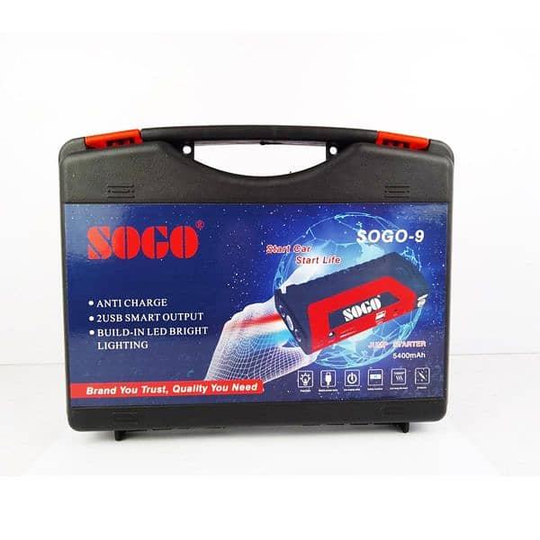 High Power Jump Starter Sogo-9 Power Bank 5400mAh Sogo Brand 7